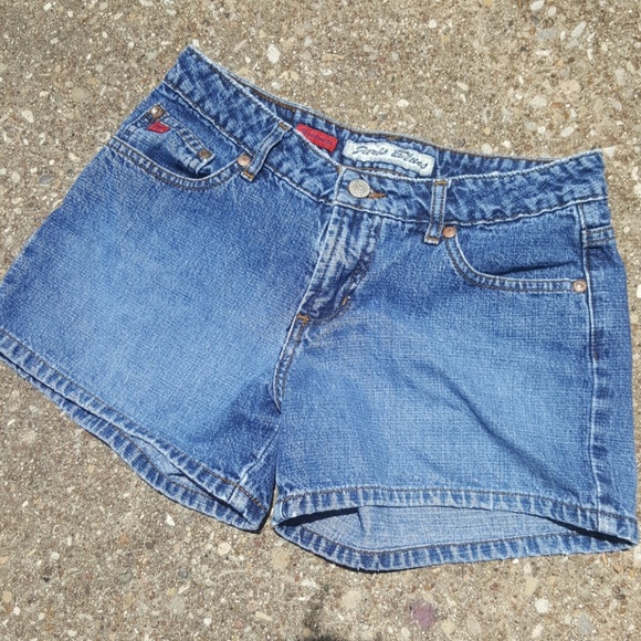 paris blues jean shorts